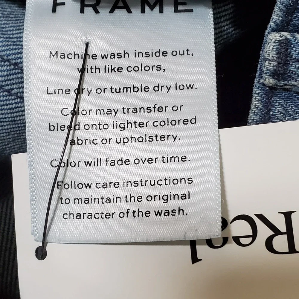 Frame Heritage Denim Le Sylvie Straight Jeans 27X28 Size 24‎ Capsule Elevated